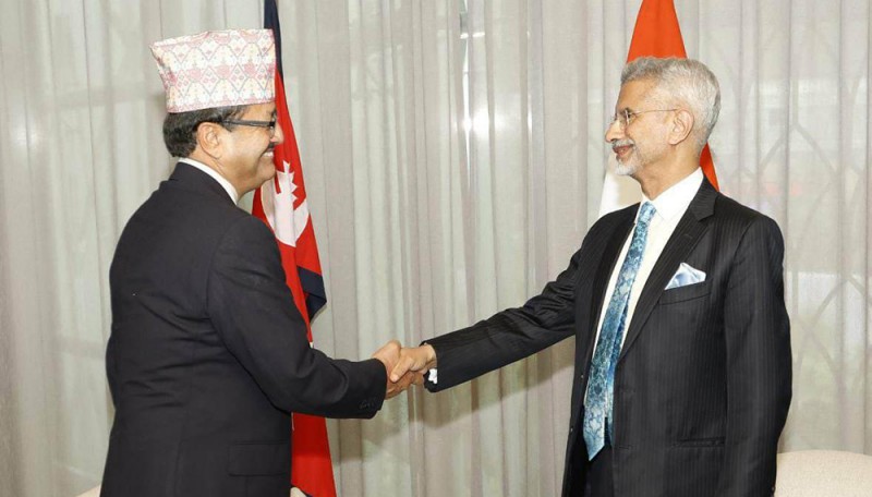 परराष्ट्रमन्त्री साउद र भारतीय विदेश मन्त्रीको भेट